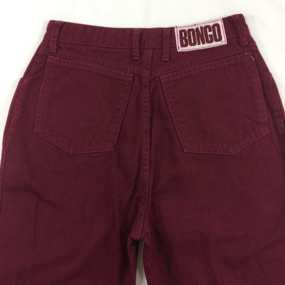 Bongo By Gene Montesano High Waist Burgundy
Denim Sz 5 - Picture 3 of 10
